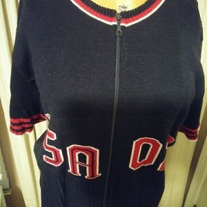 Women's 2X knitted sports jacket sweater